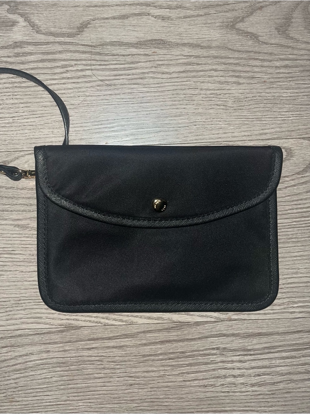 Michael Kors Black Nylon Snap Envelope Pouch Wristlet - Like New